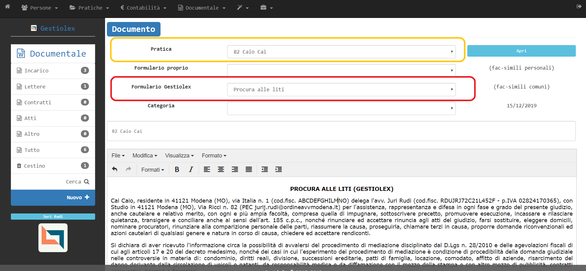 Procura Alle Liti Fac Simile Riforma Cartabia Gestiolex - Formulario: Procura alle liti