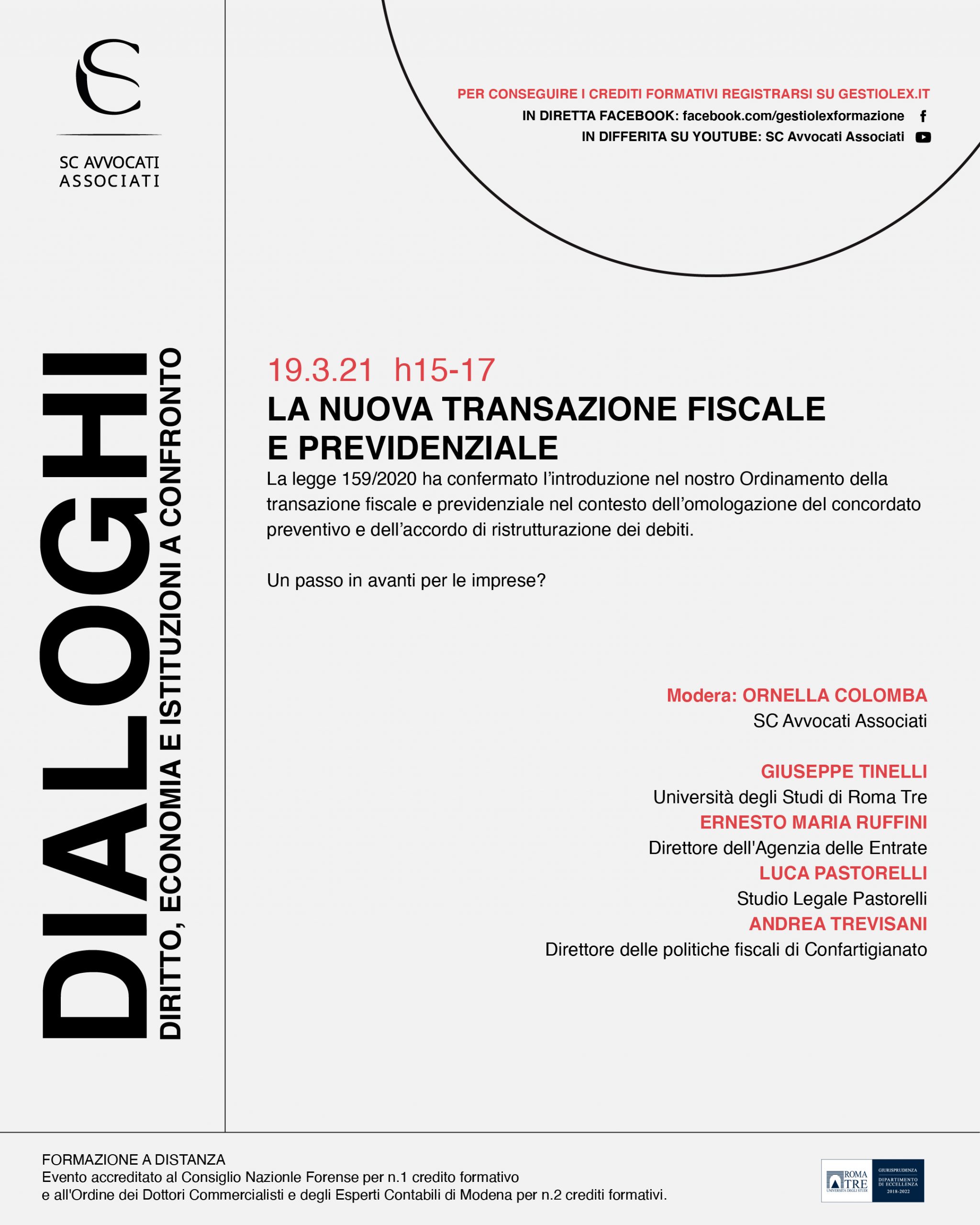 [FAD] La nuova transazione fiscale e previdenziale